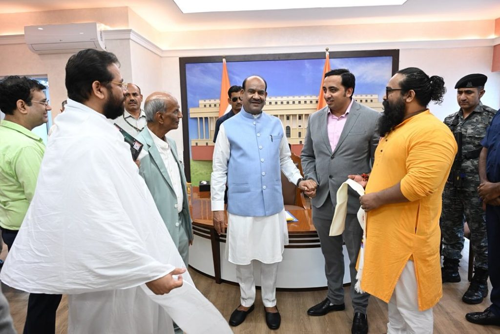 Digant Sharma Presents SAKSHAM Mission to Shri Om Birla, Hon’ble Speaker of Lok Sabha